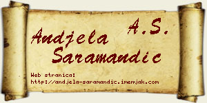 Anđela Saramandić vizit kartica
